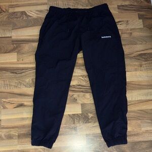 Timberland Elastic Drawstring Waist Nylon Joggers Pants Black Men’s Sz L
